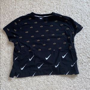 Nike Metallic Cropped Tee